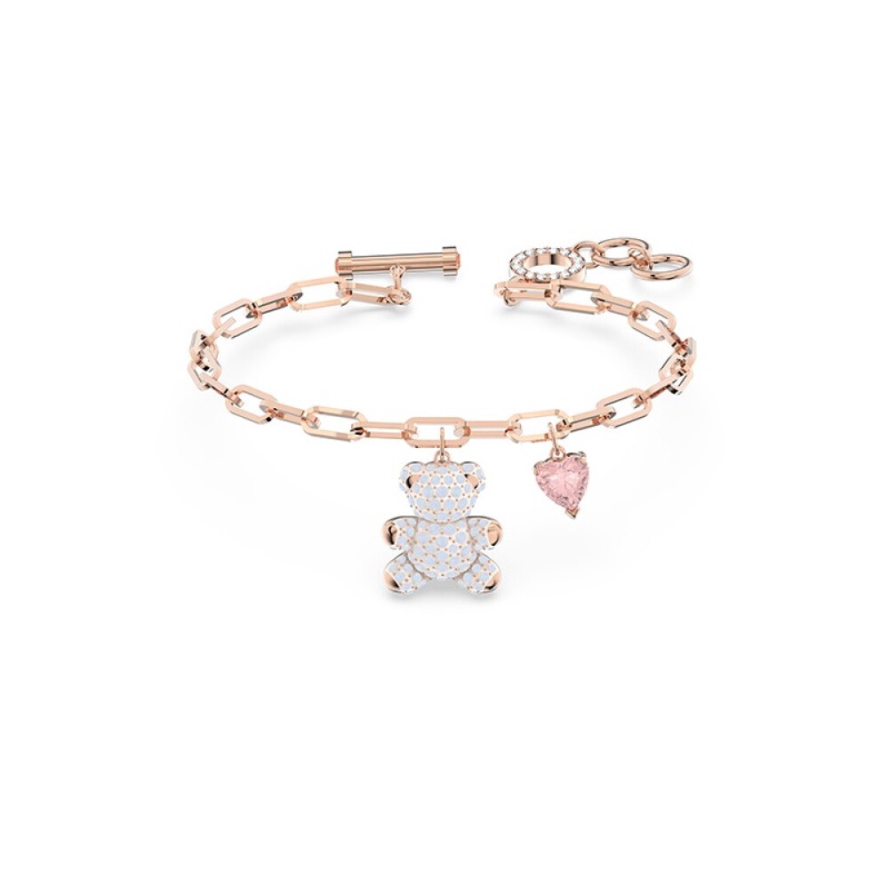 Vòng Tay Mạ Vàng Hồng Swarovski Teddy Hình Gấu Teddy Dễ Thương 5599284