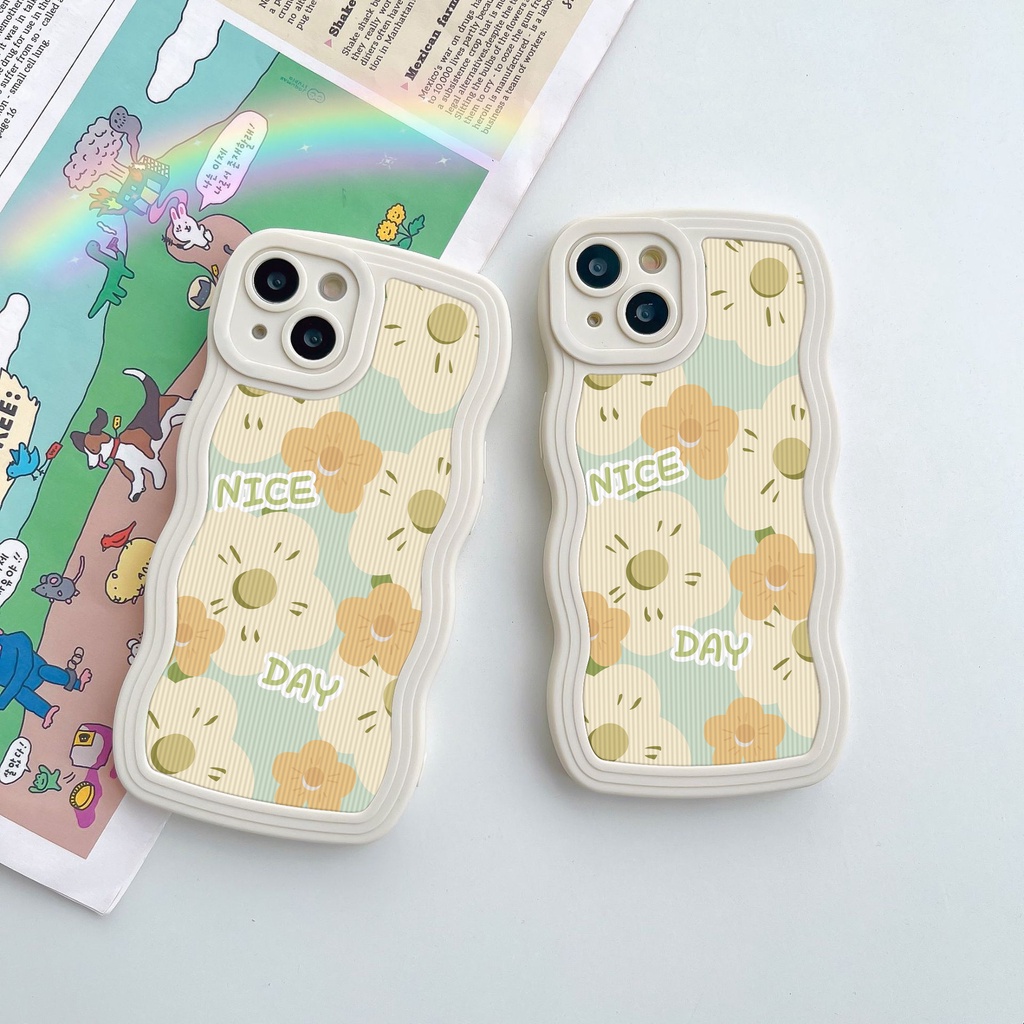 Ốp Điện Thoại TPU Mềm Chống Rơi / Dấu Vân Tay Họa Tiết Hoa Cho iPhone 7 8 Plus 11 14 12 13 Pro Max XR 6 6s 14 Plus X XS Max SE 2020