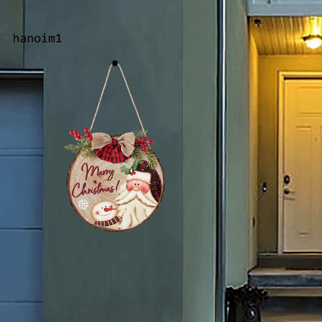 Bảng Gỗ Treo Trang Trí Giáng Sinh In Chữ Merry Christmas