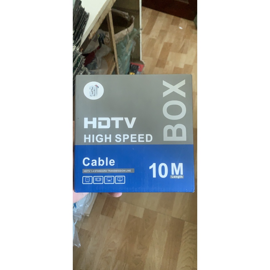 CÁP HDMI 10M DẸT FULL HỘP