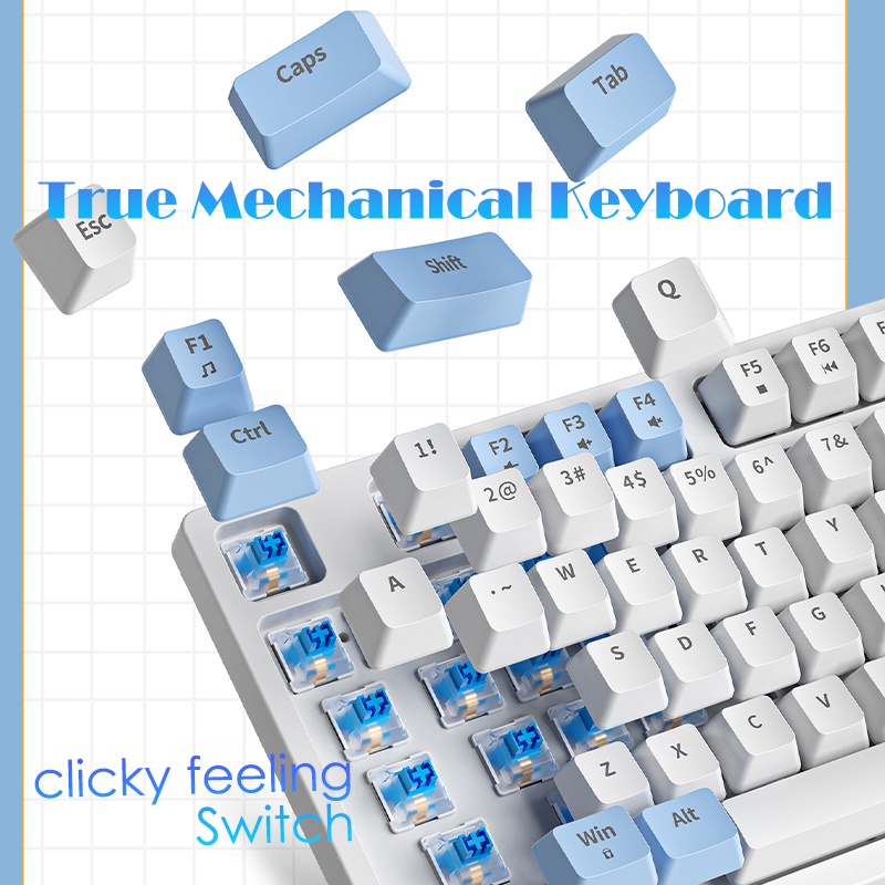 Bàn Phím Cơ Zi Boyfriend ZA98 98 Phím Có Đèn Nền