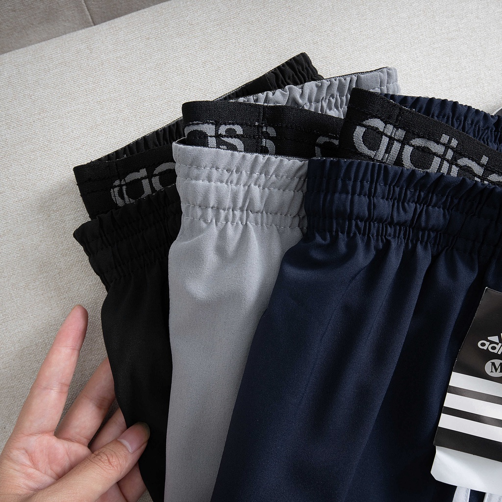 Quần Gió Dài 1 Lớp 3 Sọc, Ống Xuông, Logo Thêu, Hàng VNXK Cao Cấp