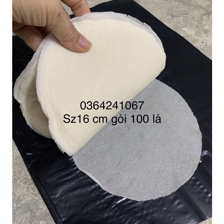 Vo bía đậu xanh hàng trần sz 16 gói 100 lá