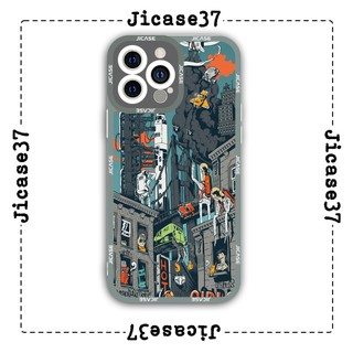 Ốp lưng iphone và samsung xiaomi oppo cạnh vuông Jicase ô tô bay trong tương lai 