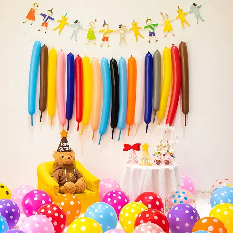 Set 10 Bong Bóng Cao Su Dày 12 Inch Họa Tiết Chấm Bi Nhiều Màu Sắc Trang Trí Tiệc Sinh Nhật Cho Bé