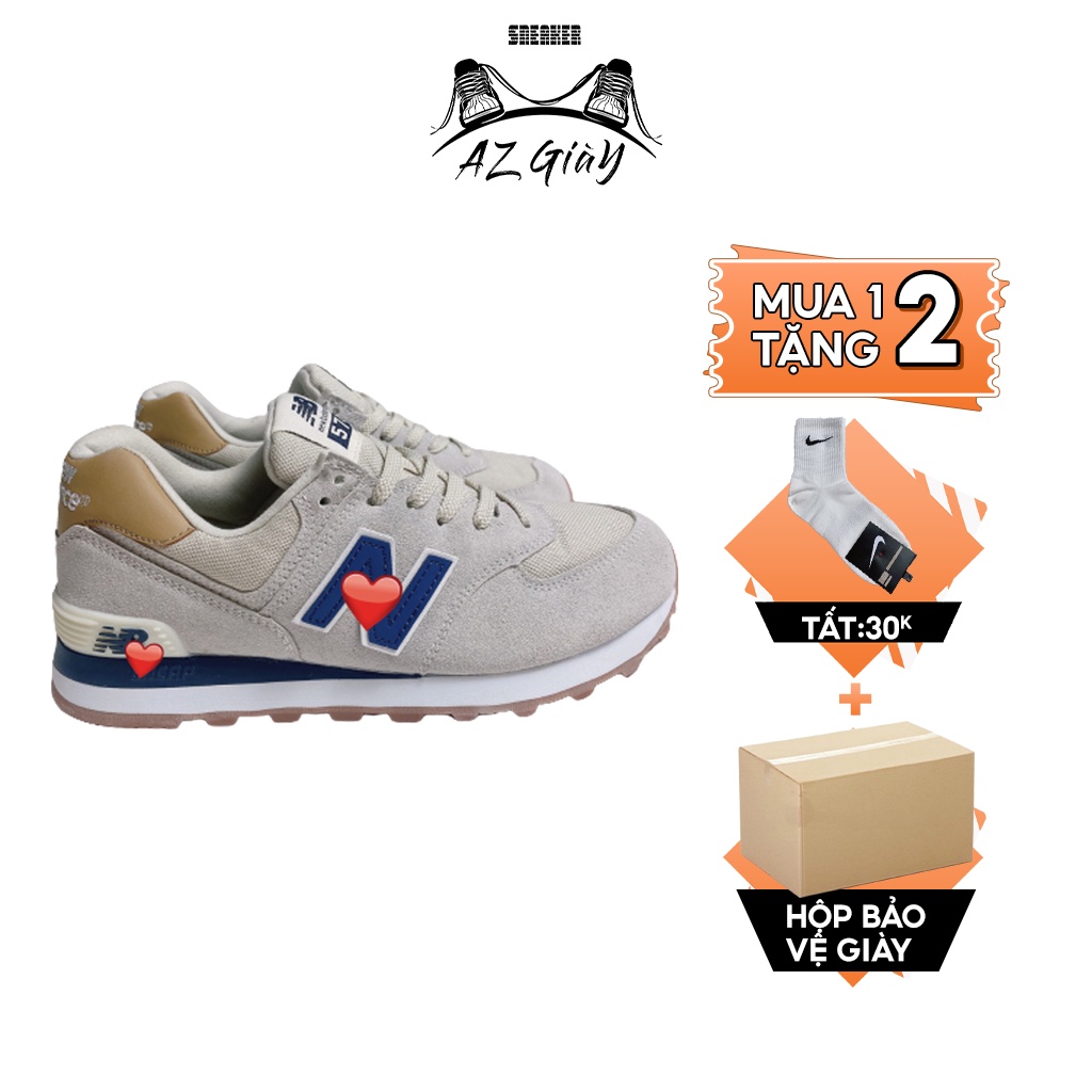 Giày thể thao nam nữ 574 cực phong cách năng động, full size, full box