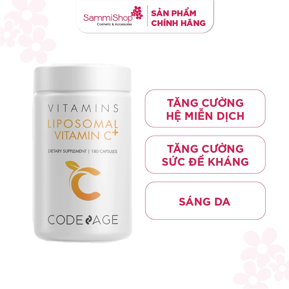 Codeage Thực phẩm bảo vệ sức khỏe Liposomal Vitamin C+