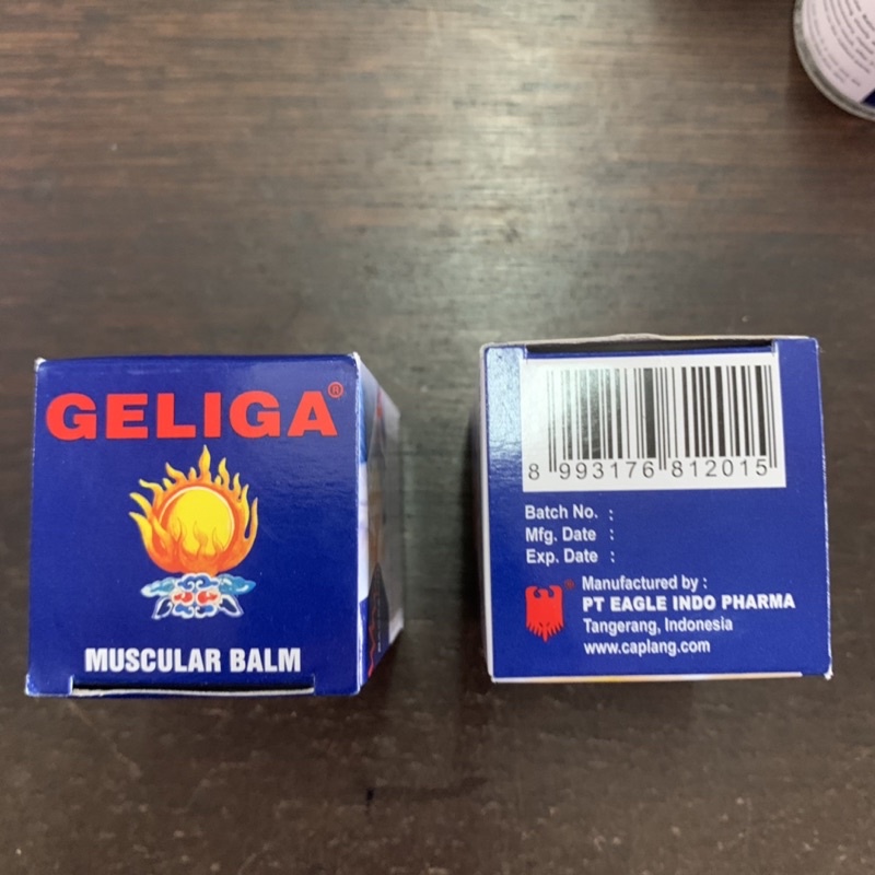 Dầu Cù Là Lửa Geliga Muscular Balm Indonesia 40gram Siêu Nóng Giảm Đau Hiệu Quả