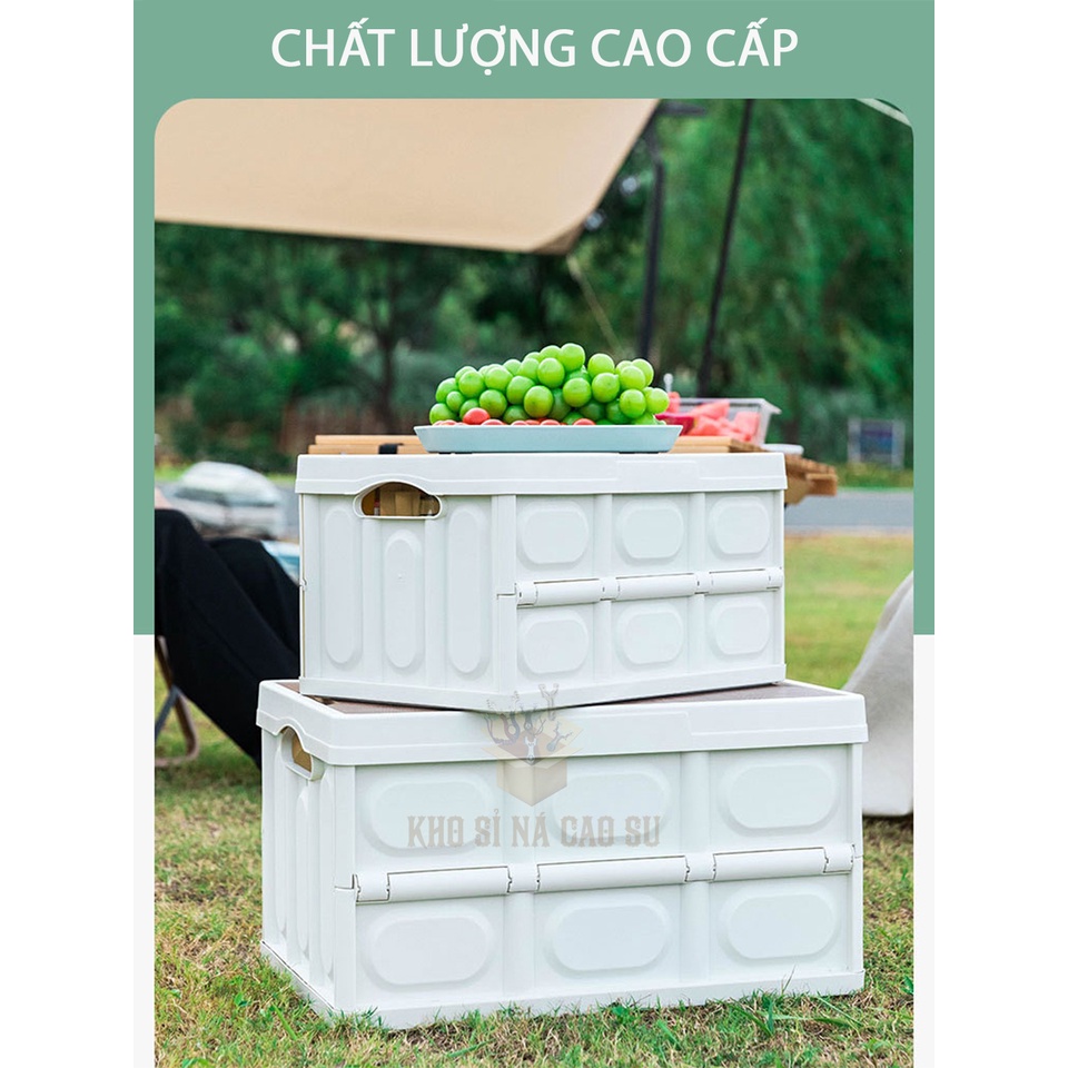 Hộp Đựng Đồ Gấp Gọn Thông Minh - Thùng Nhựa Đựng Đồ Dã Ngoại, Du Lịch Để Cốp Ô Tô Tiện Lợi [DCP6]