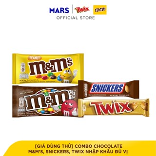 Combo Chocolate M&M's, Snickers, Twix Nhập Khẩu đủ vị