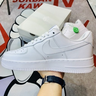 Giày Nike Air Force 1 AF1 Trắng Giày Sneaker Nam Nữ Đẹp Cổ Thấp Da Xịn Cao