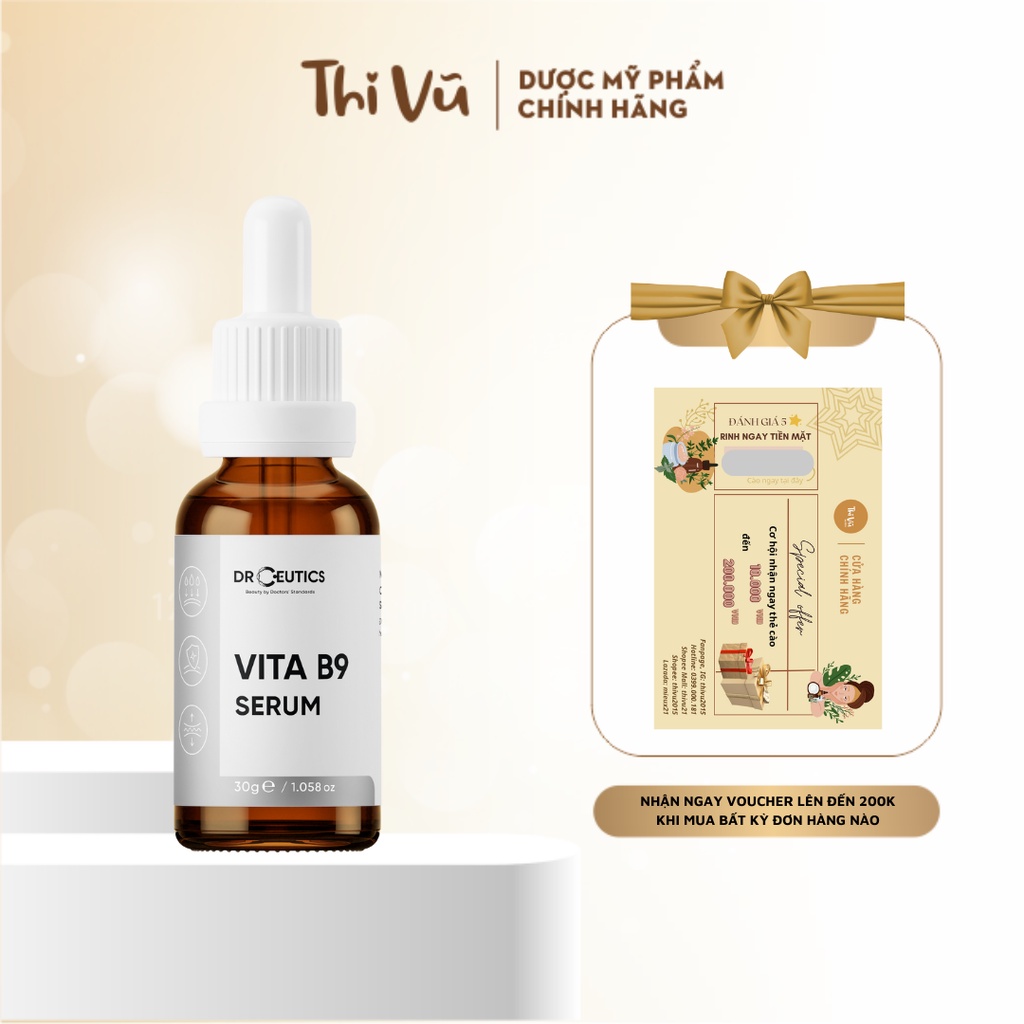 Serum Vita B9 DrCeutics giúp phục hồi và cấp ẩm cho da 30ml - Thi Vũ