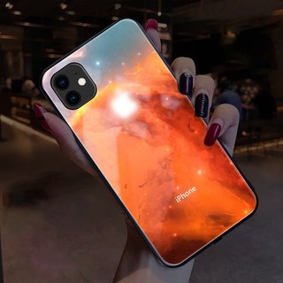 Ốp lưng điện thoại kính cường lực có đèn LED cho iPhone 11 Pro Max iPhone 13 Pro Max iPhone 12