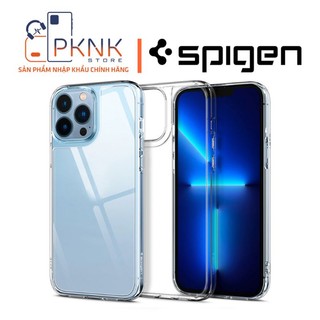 Ốp lưng spigen 13 promax i quartz hybrid crystal clear