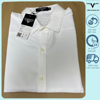 Áo sơ mi nam ngắn tay trơn basic chất vải cotton lụa