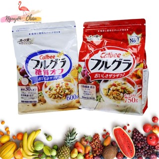 Ngũ cốc trái cây sấy khô calbee nhật bản 600g/750g.