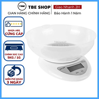Cân Tiểu Ly Điện Tử Nhà Bếp Mini 5kg WH B05 Chính Hãng Tặng Tô Chứa ( Bảo Hành 1 Năm ) TBE Shop