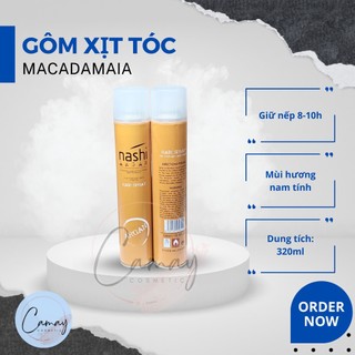 Keo Xịt Tóc, Gôm Xịt Tóc Giữ Nếp Dưỡng Tóc Nashi Argan 320ml