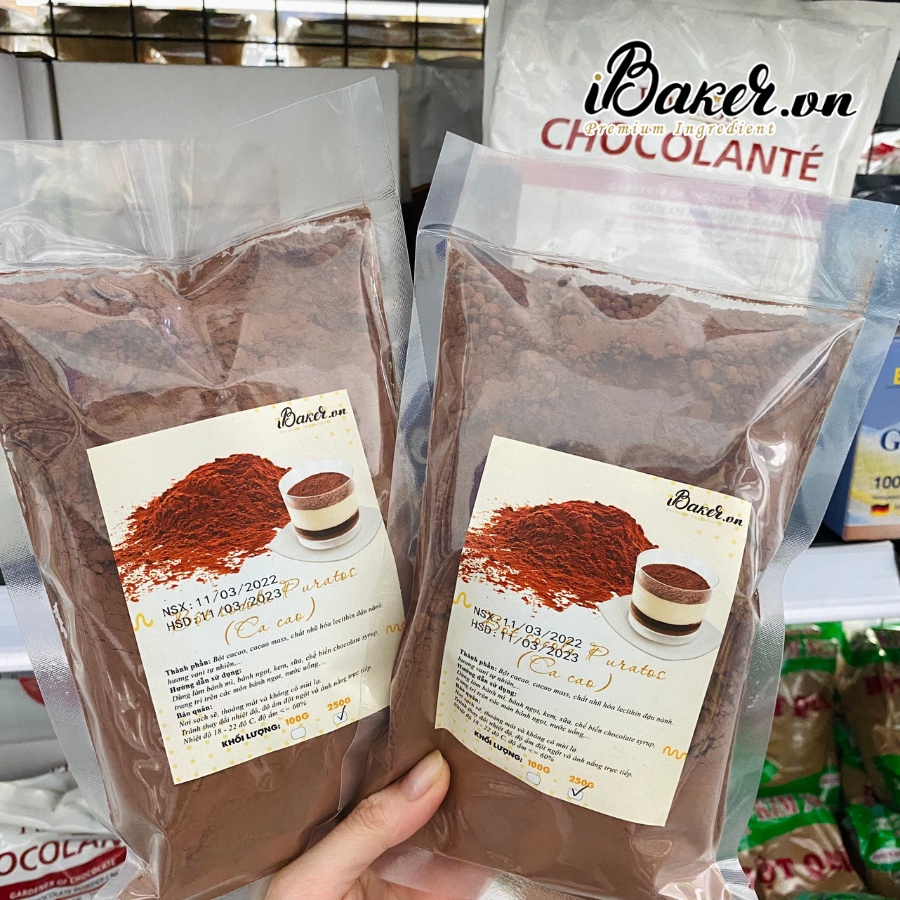 [100g] Bột Socola (bột Cacao) nguyên chất Puratos