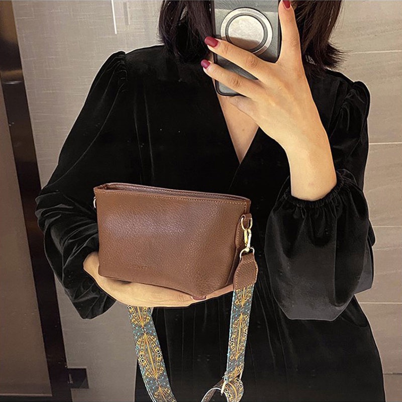 MISCHA Túi Đeo Chéo Hình Vuông Cỡ Nhỏ Thiết Kế Đơn Giản Thời Trang Mùa Thu Cho Nữ