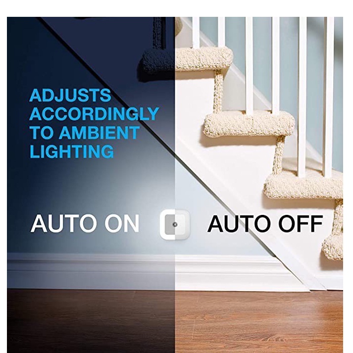 Đèn ngủ cảm ứng tự động tắt mở đèn ngủ vuông chất lượng cao lamp 216 DALOI STORE