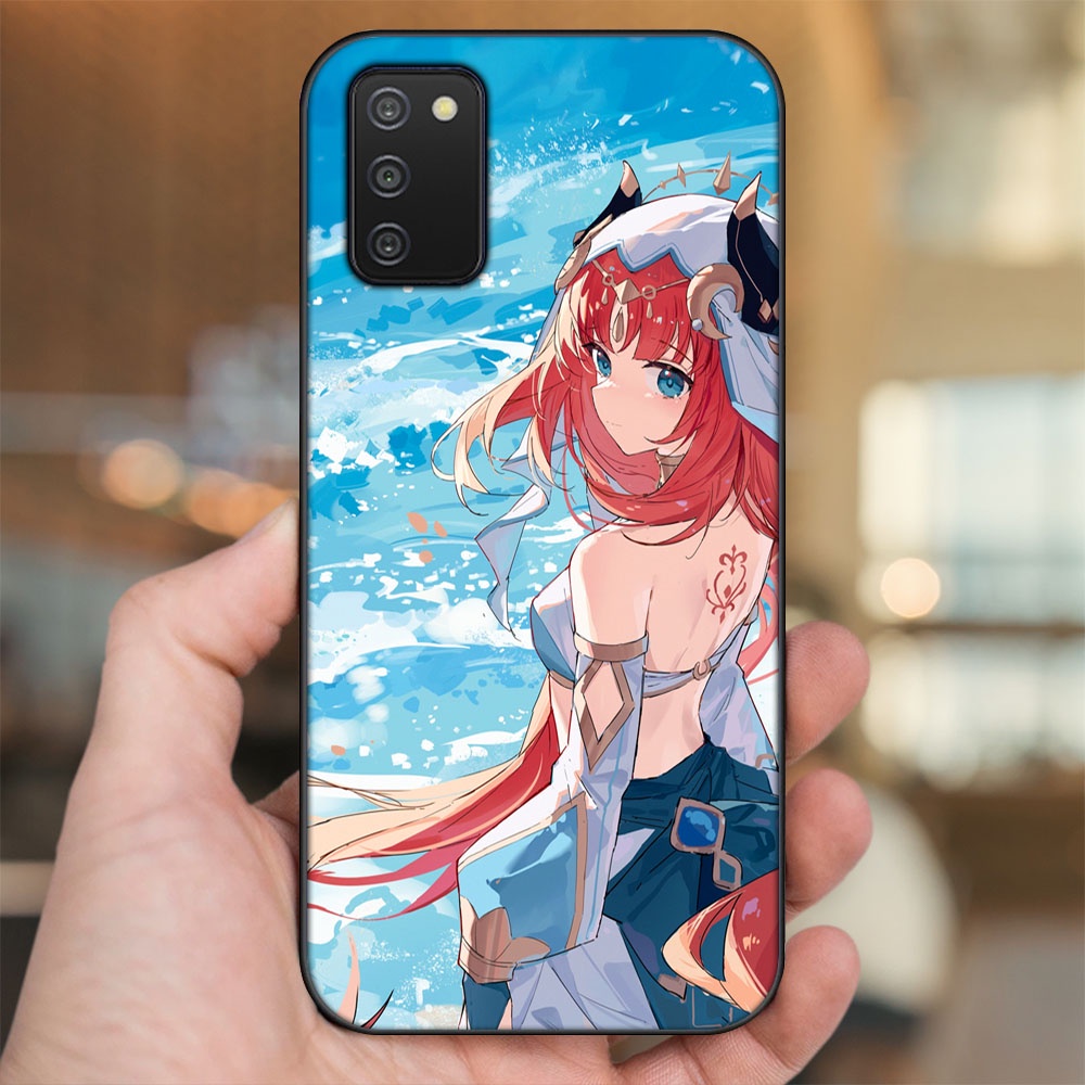 Ốp lưng Samsung A03S viền đen in hình Nilou Genshin Impact