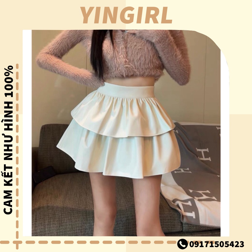 Chân Váy Xếp Ly Hai Tầng Siêu Hot cv22 Phân Phối Bởi YinGirl