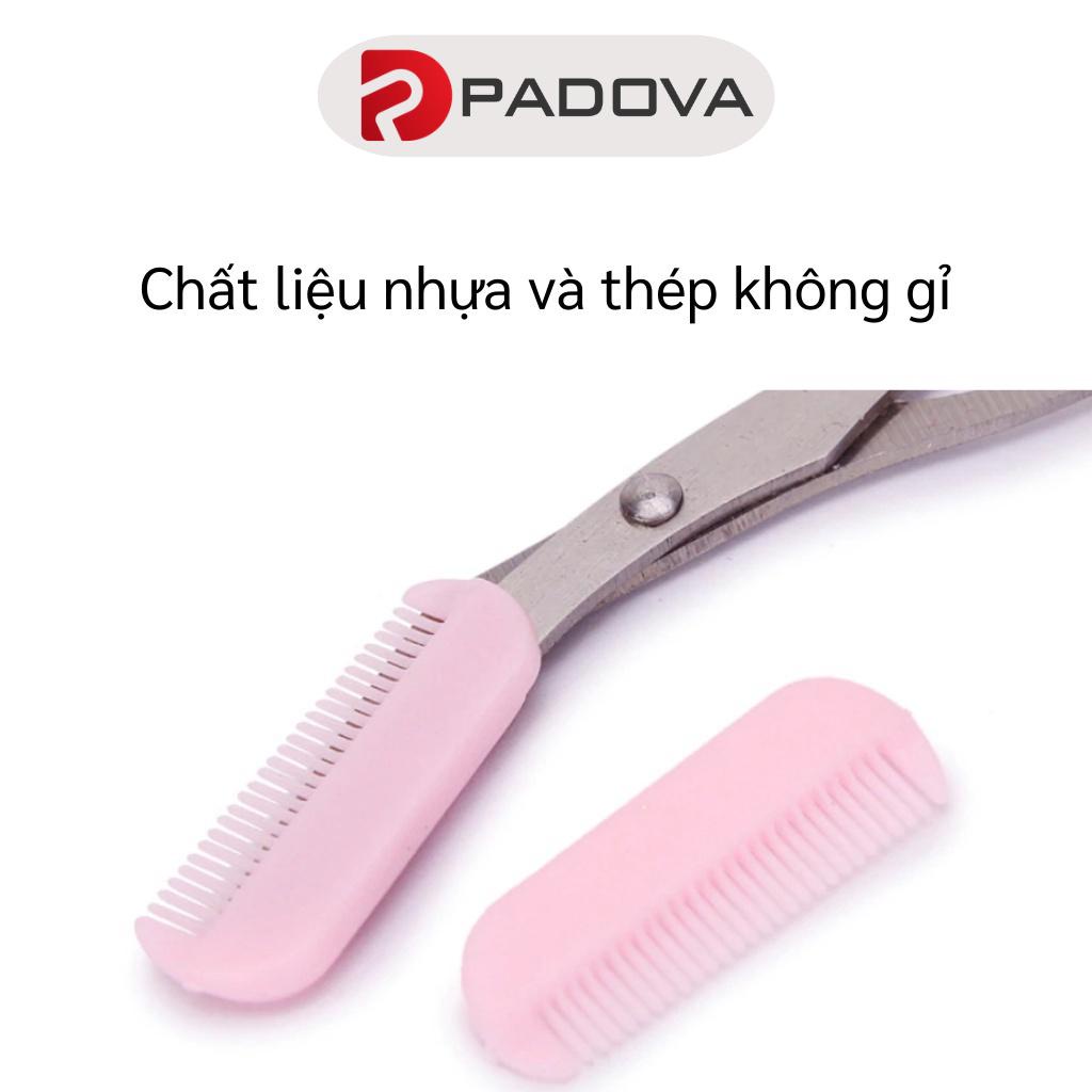 Kéo Mini Cắt Tỉa Lông Mày, Lông Mi, Tóc Mái Kèm Lược PADOVA 3093