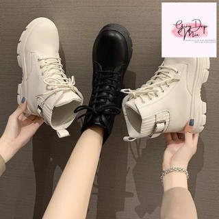 Bốt Nữ Khuy Cổ Chun Len Hàng XỊn