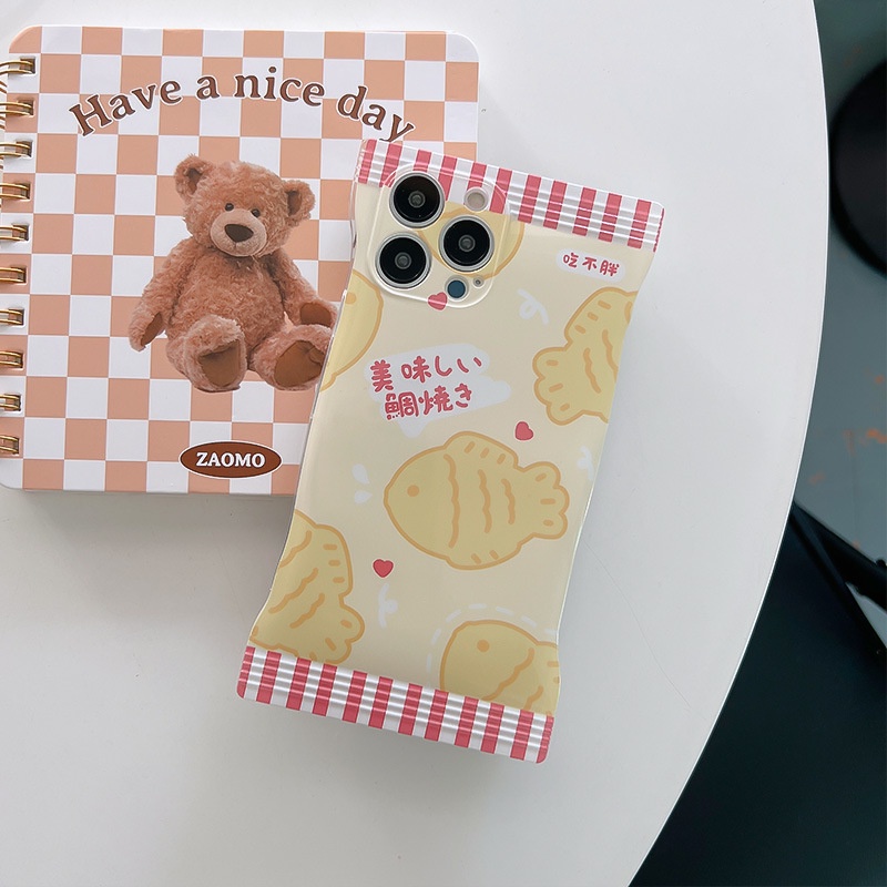 Ốp lưng iphone Ốp Điện Thoại Túi Hình Snack Hoạt Hình Cho iphone6 / 6splus / 7 / 7plus / 8 / 8plus / x / xs / 11 / 12 / 13 / 14 / pro / max / plus / promax