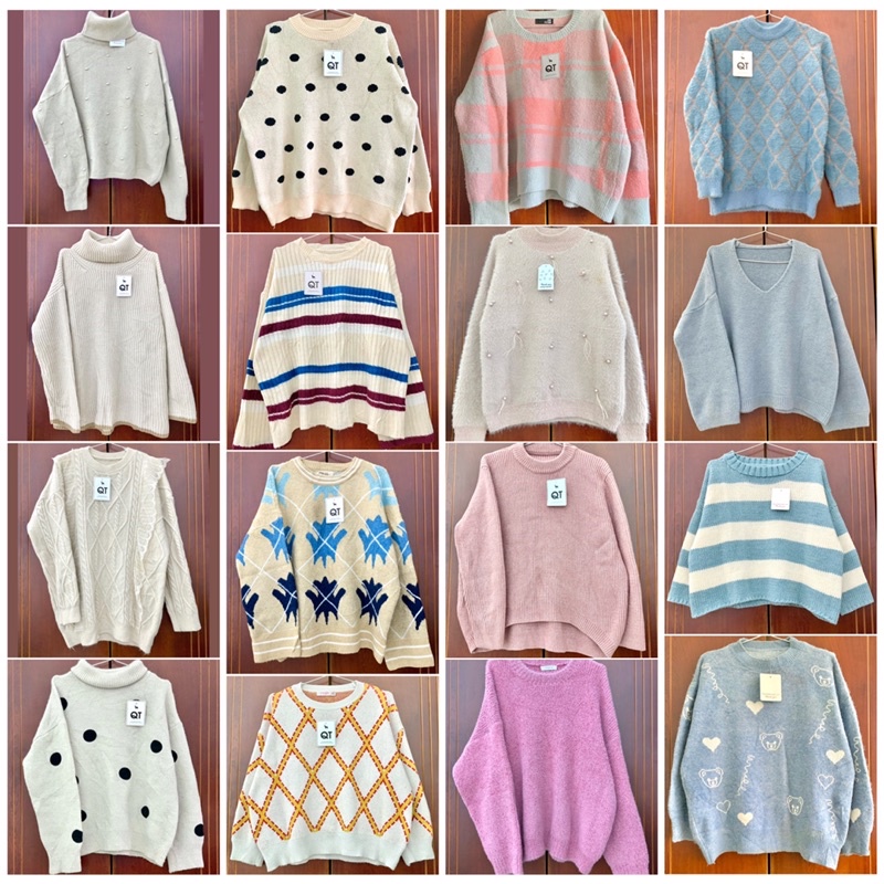 Áo len hoạ tiết, kiểu hotgirl xinh xắn 2HAND