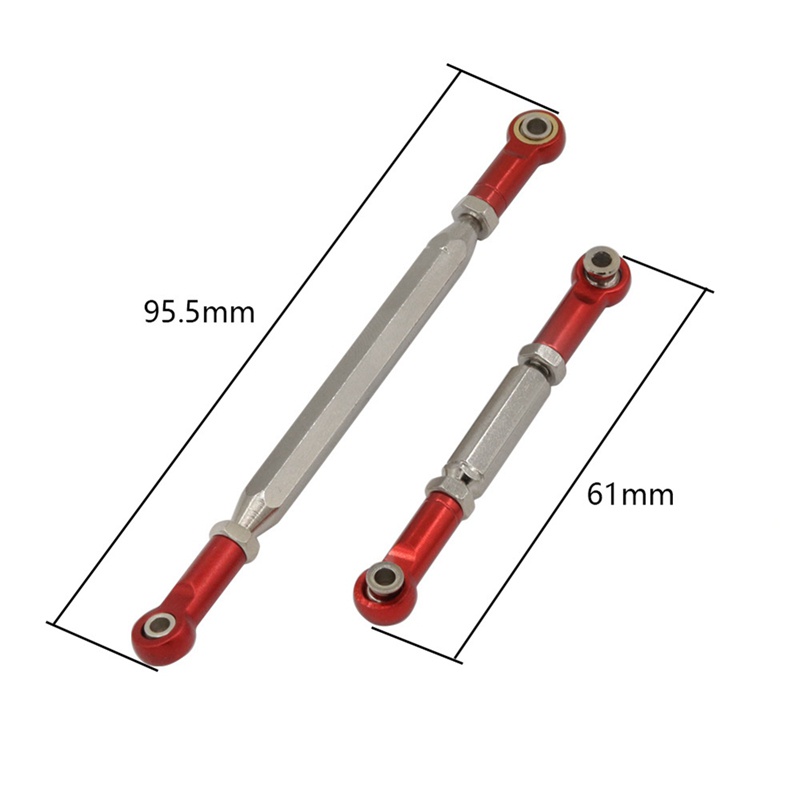 Phụ Kiện Thanh Nối Bằng Kim Loại Màu Đỏ Cho Xe Hơi Điều Khiển Từ Xa MN78 MN-78 MN 78 1 / 12