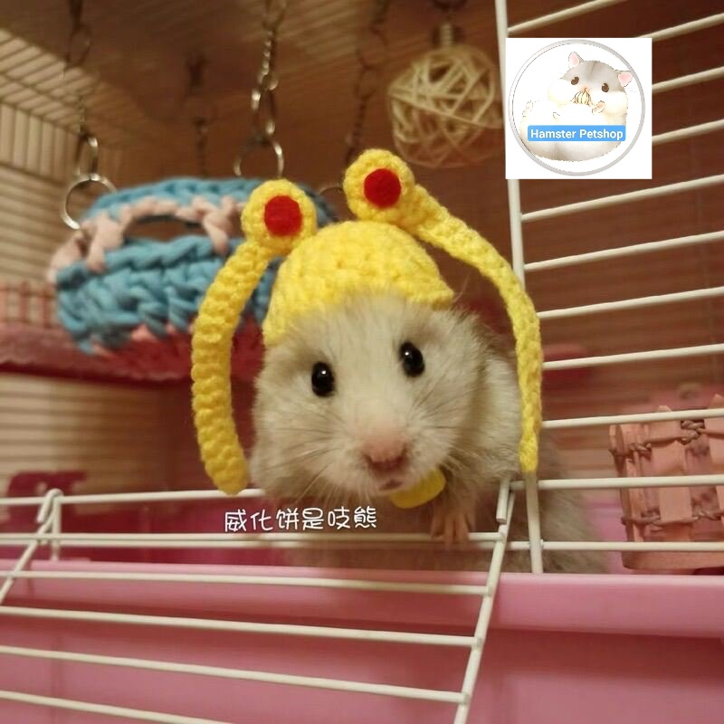 Mũ  cho hamster mẫu thủy thủ mặt trăng