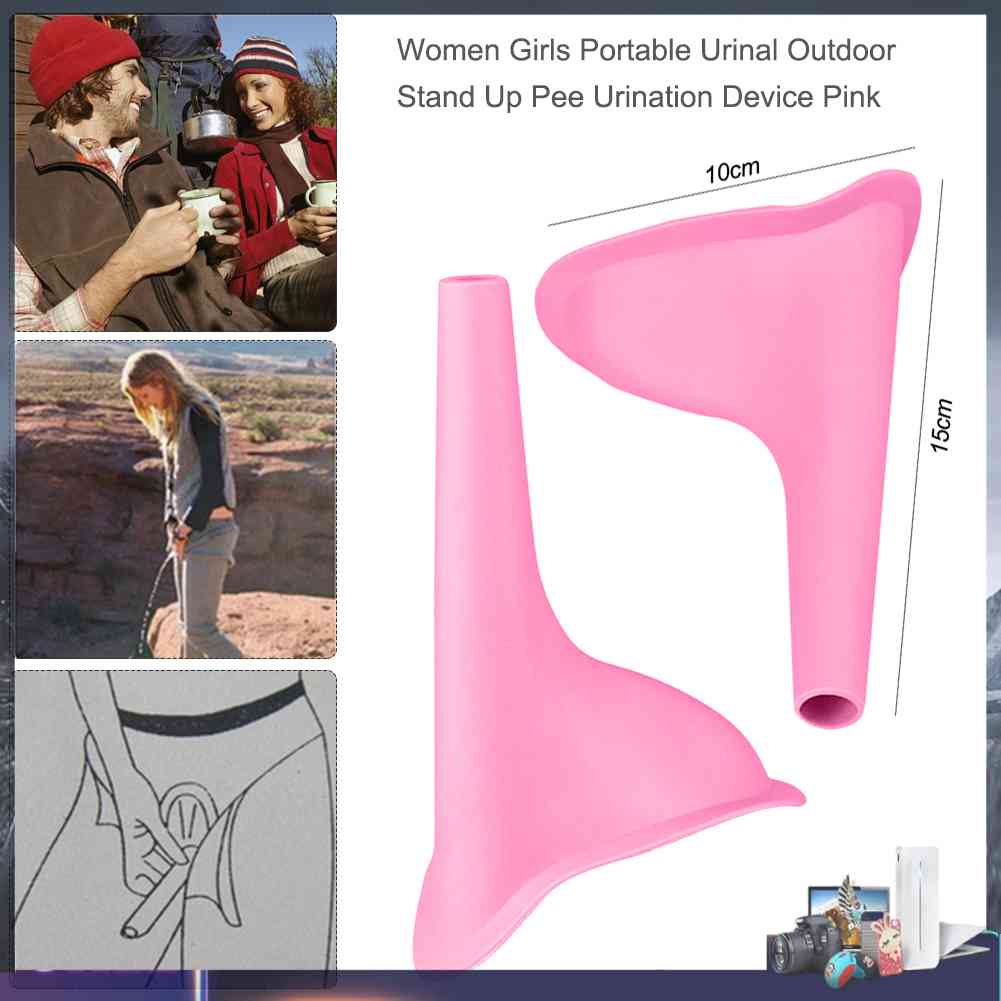 Dụng Cụ Đi Vệ Sinh Đứng Thiết Bị Màu Hồng Cho Nữ
