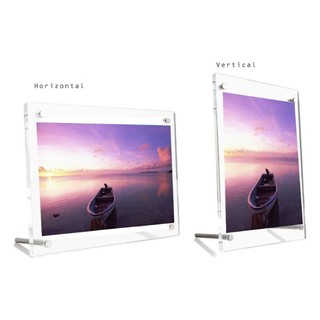Koolool A4 Acrylic Photo Frame Display Stand Transparent Storage Bracket Shelf
