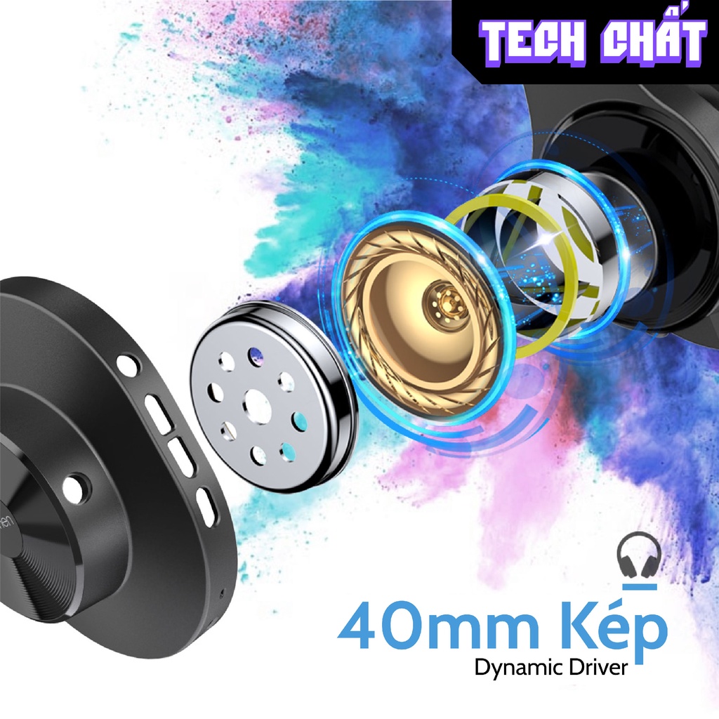 Tai Nghe Bluetooth Headphone OneOdio JS18 - Driver 40mm, Bluetooth 5.0, thời lượng pin lên đến 17h