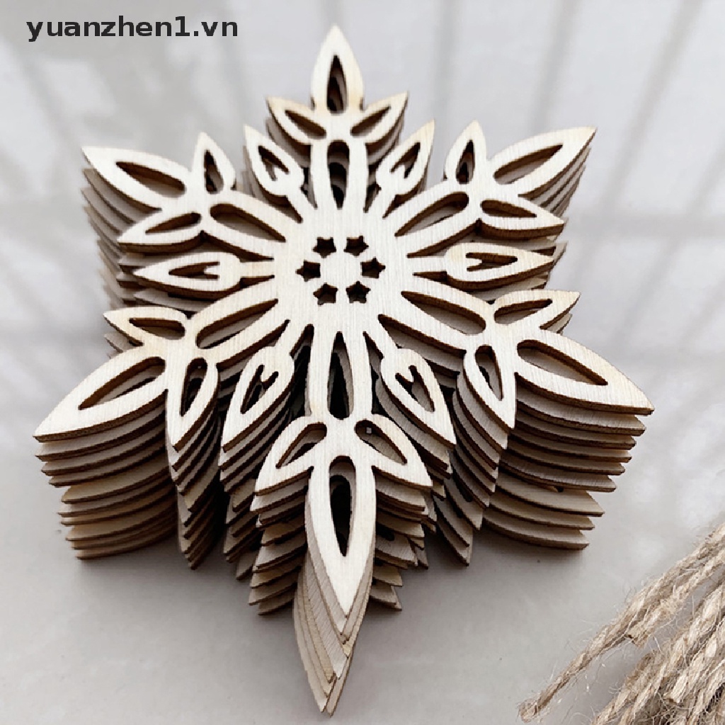 Set 10 Bông Tuyết Treo Trang Trí Giáng Sinh