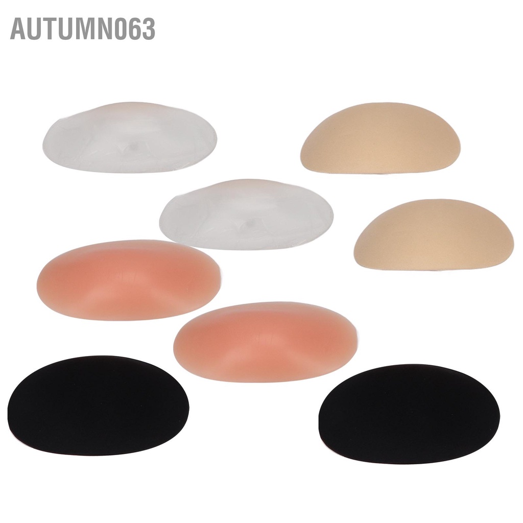 4 Đôi Silicone Miếng Đệm Vai Mềm Mại Thoáng Khí Vô Hình Có Thể Tháo Rời Chống Trơn Trượt Tự Dính Dành  Autumn063