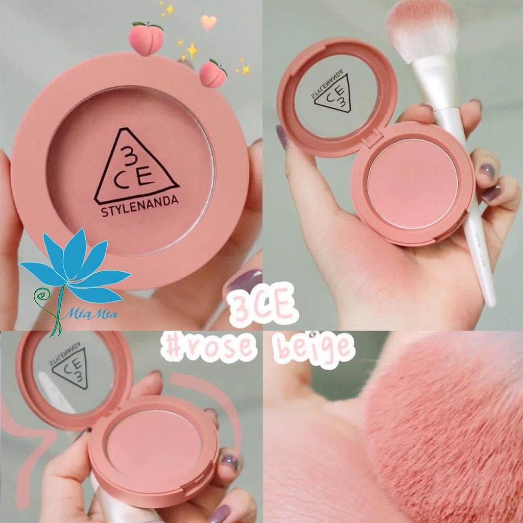 Phấn Má Hồng 3CE MOOD RECIPE NEW TAKE FACE BLUSH ROSE BEIGE MONO PINK PEACH SPLASH DELECTABLE CITY MAUVE