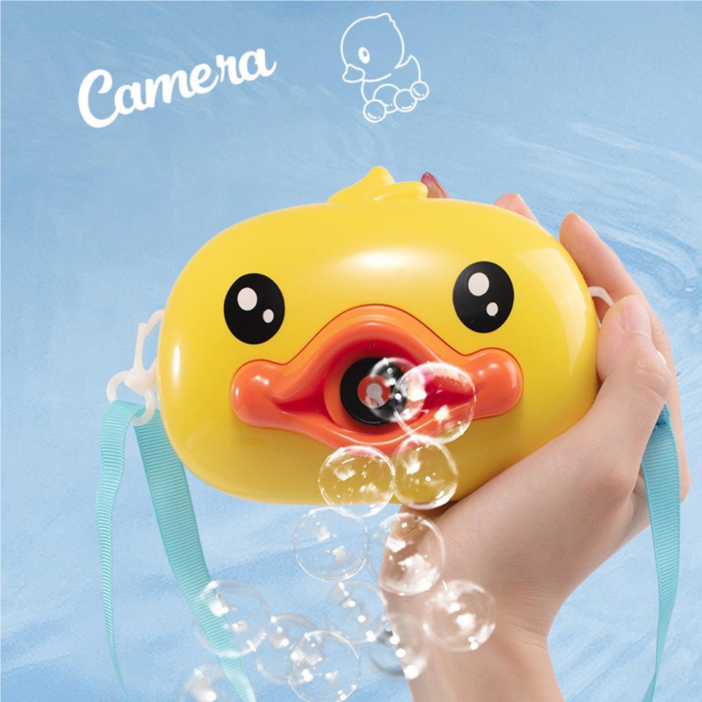 Đồ Chơi Thổi Bong Bóng Tự Động Hình Chú Vịt Vàng Có Nhạc Cho Bé