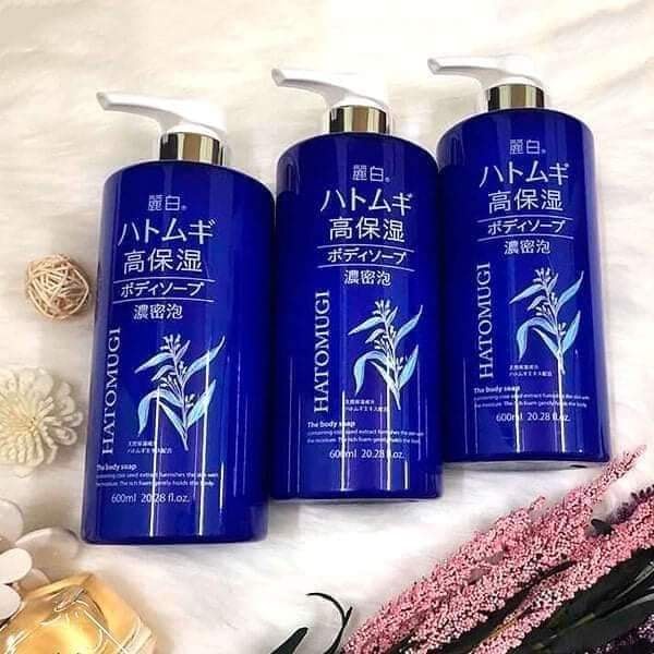 Sữa Tắm Dưỡng Ẩm Cho Da Khô Hatomugi 600ml Nội địa Nhật