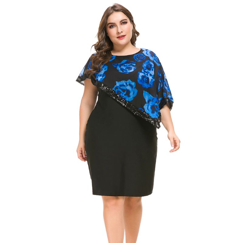 Xiangbao Áo Choàng Đính Kim Sa Lấp Lánh Thanh Lịch Có Size Lớn Cho Nữ Dự Tiệc