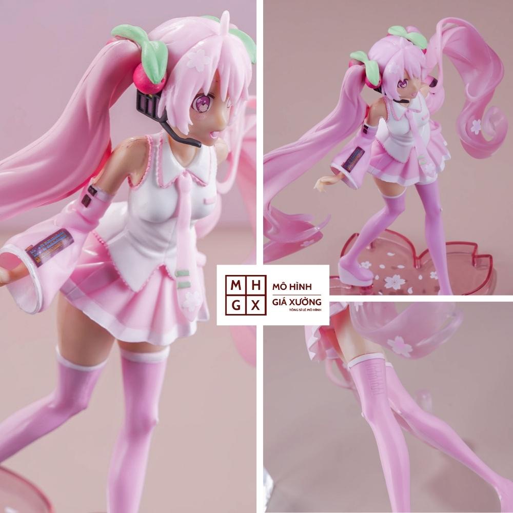 Mô Hình anime Hatsune Miku màu hồng siêu cá tính . Cao 20cm , nặng 150gram . Figure Hatsune Miku , mô hình giá xưởng