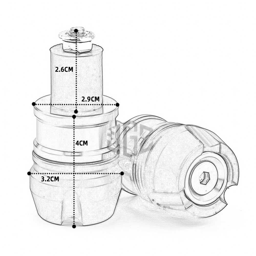 Nút Gắn Tay Lái CNC Chuyên Dụng Cho Xe Mô Tô ADV PCX 150 160 CLICK NMAX NVX 1500 XMAX GTS