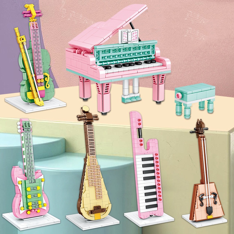 Bộ Đồ Chơi Lắp Ráp Lego Đàn piano / violin / guitar / Bé Trai / Bé Gái