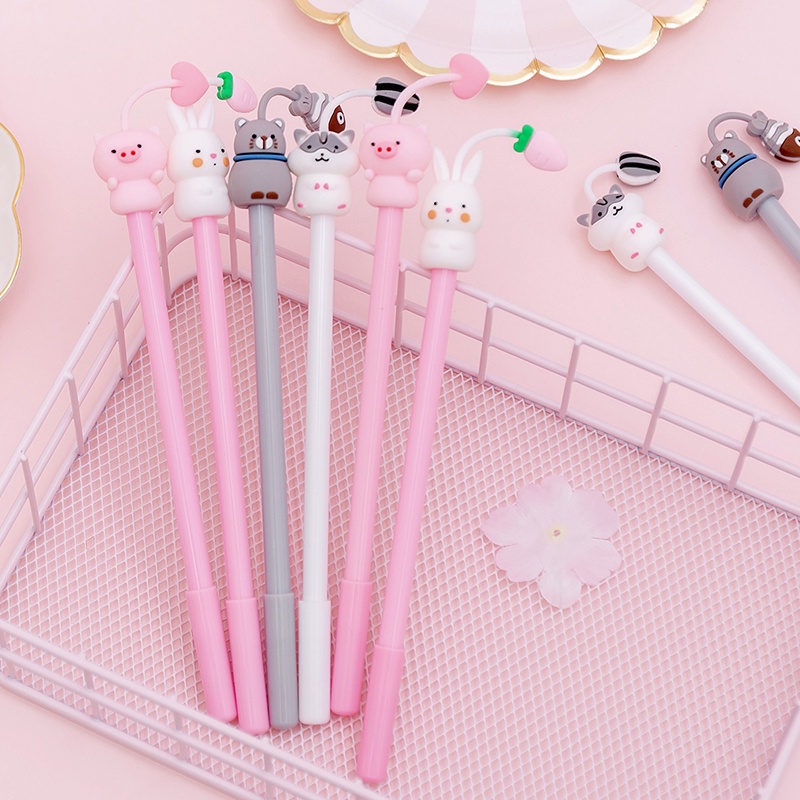 Y&amp;X Dễ Thương Bút Mực Gel 0.38mm Họa Tiết Hoạt Hình Xinh Xắn