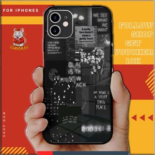 Ốp điện thoại Black LIFE LUNARAT iphone 7/8/x/xr/xs/11/12 plus pro max OK-PAP20210573