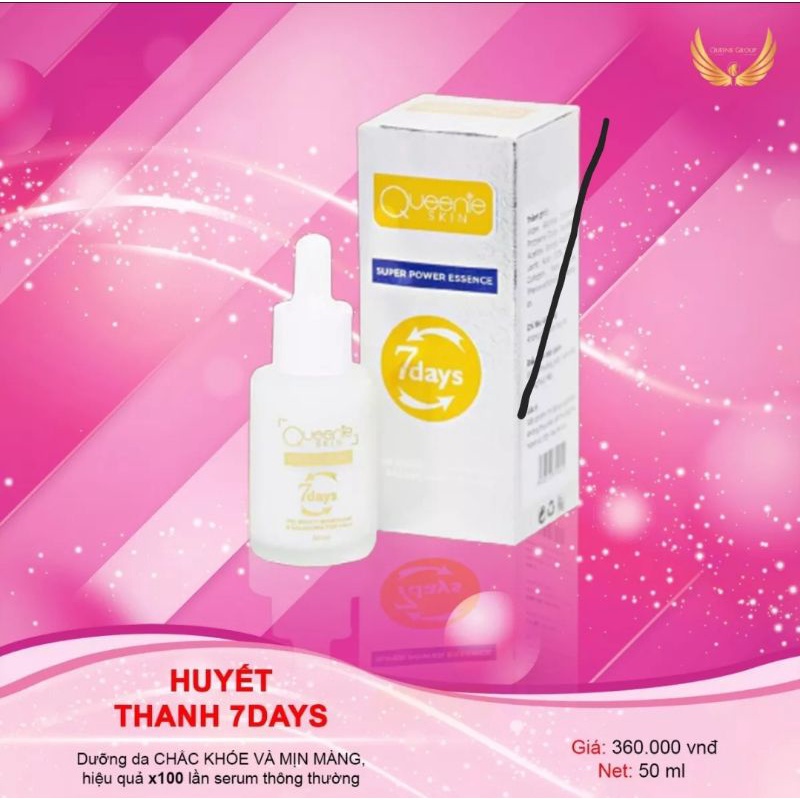 HUYẾT THANH TRẮNG DA 7DAYS QUEENIESKIN CHÍNH HÃNG