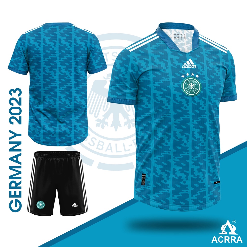 Áo Bóng Đá Đội Tuyển Đức Word Cup 2022-2023 Vải Gai Mịn Cao Cấp - Chuẩn Áo Thi Đấu