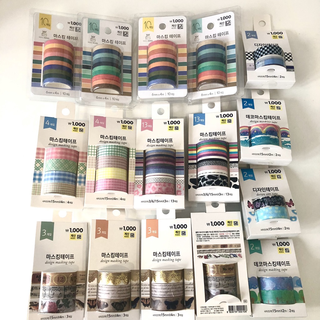 WASHI TAPE/ BĂNG KEO DAISO HÀN MẪU MỚI 10/2022 - Riland